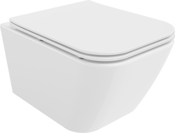 Mexen Madox cuvette WC sans rebord avec abattant à descente lente slim, duroplast, blanc brillant - 30154000