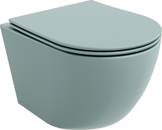 Mexen Lena cuvette WC sans rebord avec abattant à descente lente slim, duroplast, vert clair mat - 30224048