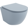 Mexen Lena cuvette wc Rimless avec abattant à descente lente slim, duroplast, gris-bleu mat - 30224069