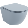 Mexen Lena cuvette WC Rimless avec abattant à fermeture lente slim, duroplast, gris-bleu mat - 30224069