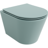 Mexen Rico cuvette WC sans rebord avec abattant à descente lente slim, duroplast, vert clair mat - 30724048