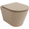 Mexen Rico cuvette WC Rimless avec abattant à descente lente slim, duroplast, cappuccino mat - 30724064