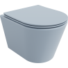 Mexen Rico cuvette wc Rimless avec abattant à descente progressive slim, duroplast, gris-bleu mat - 30724069