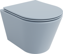 Mexen Rico cuvette wc Rimless avec abattant à descente progressive slim, duroplast, gris-bleu mat - 30724069