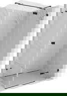 Mexen Lunar T cabine de douche pivotante droite 90 x 100 cm, transparente, noire - 834T-090-100-70-00-P