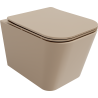 Mexen Teo cuvette wc Rimless avec abattant slim à descente amortie, duroplast, cappuccino mat - 30854064