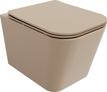 Mexen Teo Rimless WC avec abattant à descente lente slim, duroplast, cappuccino mat - 30854064