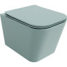 Mexen Teo cuvette WC Rimless avec abattant à descente ralentie slim, duroplast, vert clair mat - 30854048