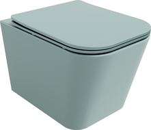 Mexen Teo cuvette WC Rimless avec abattant à descente ralentie slim, duroplast, vert clair mat - 30854048