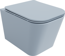 Mexen Teo cuvette WC Rimless avec abattant à descente lente slim, duroplast, gris-bleu mat - 30854069