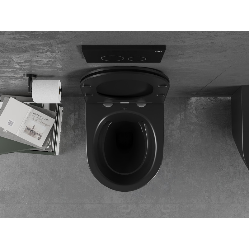 Mexen Lena cuvette WC sans rebord, noir mat - 3322XX85