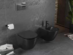 Mexen Lena cuvette WC Rimless, noir mat - 3322XX85