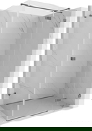 Mexen Lunar T cabine de douche pivotante droite 80 x 100 cm, transparent, métal armé - 834T-080-100-95-00-P