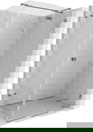 Mexen Lunar T cabine de douche pivotante droite 100 x 80 cm, transparent, métal gun - 834T-100-080-95-00-P