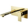 Mexen Cube robinet encastré pour lavabo, doré - 73115-50
