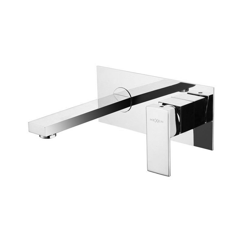 Mexen Cube robinet de lavabo pour installation encastrée, Chrome - 73115-00