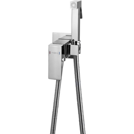 Mexen Cube mitigeur bidet encastré avec ensemble de douche, chrome - 7599150-00