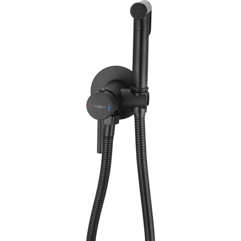 Mexen Elba robinet de bidet encastré avec kit à point noir - 7599250-70