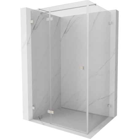 Mexen Lunar T cabine de douche pivotante gauche 85 x 120 cm, transparent, nickel brossé - 834T-085-120-97-00-L