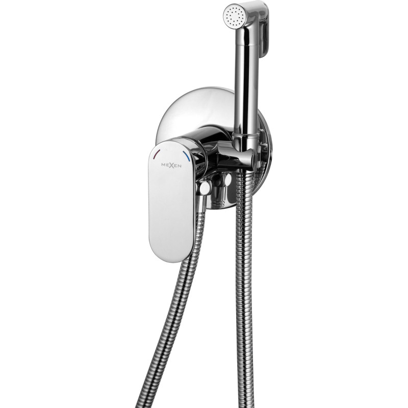 Mexen Milo mitigeur bidet encastré avec ensemble à point fixe, chrome - 7599350-00