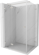 Mexen Lunar T cabine de douche pivotante gauche 90 x 80 cm, transparent, nickel brossé - 834T-090-080-97-00-L