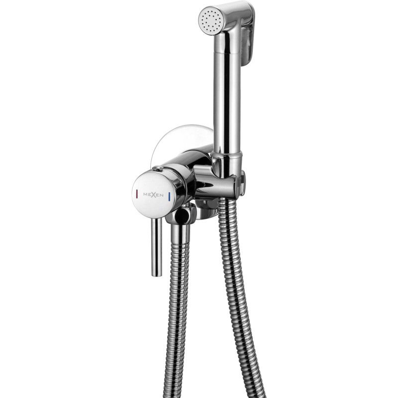 Batterie de bidet encastrée Mexen Elba avec ensemble ponctuel, chrome - 7599250-00