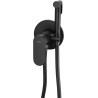 Mexen Milo robinet de bidet encastré avec set ponctuel, noir - 7599350-70