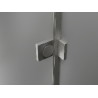 Mexen Lunar T cabine de douche pivotante gauche 100 x 80 cm, transparente, nickel brossé - 834T-100-080-97-00-L