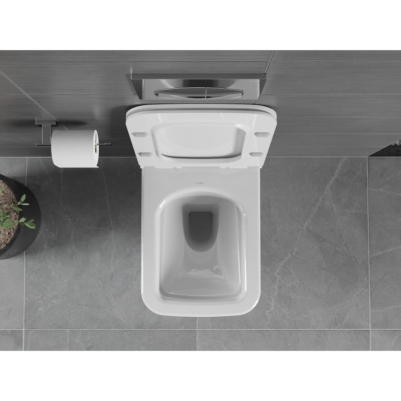 Mexen Vega cuvette WC Rimless avec abattant à descente lente slim, duroplast, blanc brillant - 30654000