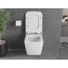 Mexen Vega bol de WC Rimless avec siège slim à fermeture lente, duroplast, Blanc - 30654000