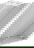 Mexen Lunar T cabine de douche pivotante droite 80 x 100 cm, transparent, nickel brossé - 834T-080-100-97-00-P