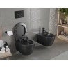 Mexen Carmen cuvette WC sans rebord avec abattant à descente ralentie slim, duroplast, noir mat - 30881085