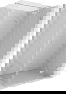 Mexen Lunar T cabine de douche pivotante droite 100 x 120 cm, transparent, nickel brossé - 834T-100-120-97-00-P