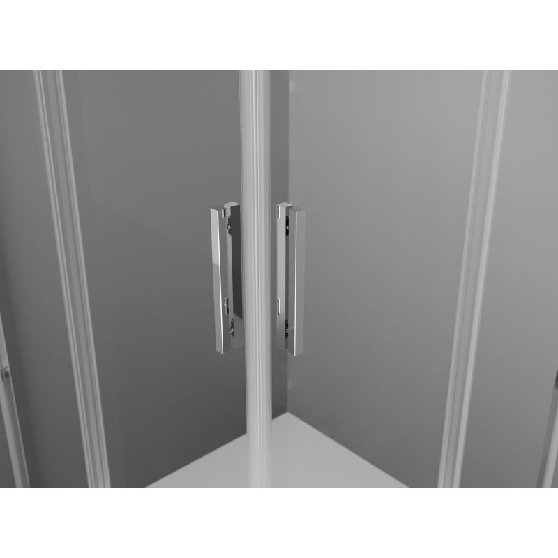 Mexen Exo cabine de douche carrée coulissante 85 x 85 cm, transparent, chromé - 8111-085-085-01-00