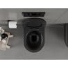 Mexen Carmen bol de WC Rimless avec siège slim à fermeture lente, duroplast, Noir mat - 30880185