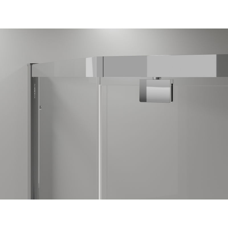 Mexen Exo cabine de douche pentagonale battante 100 x 90 cm, transparent, chrome - 812-100-090-01-00