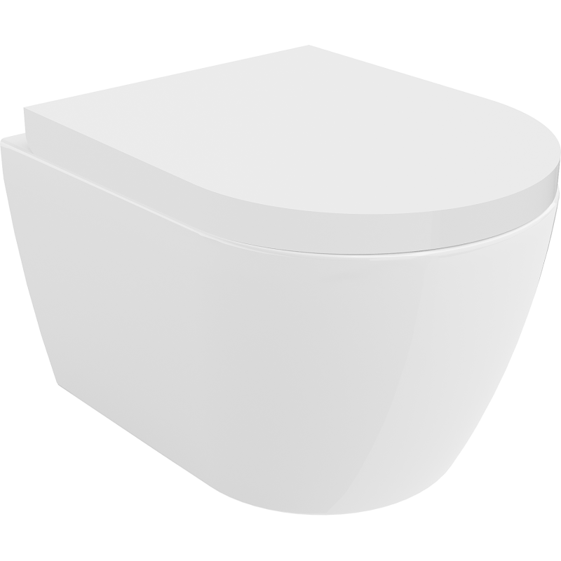 Mexen Carmen cuvette wc sans rebord avec abattant à descente progressive, duroplast, blanc brillant - 30880200