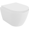 Mexen Carmen bol de toilette dur Rimless siège à fermeture lente, duroplast, Blanc - 30880200
