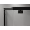 Mexen Exo cabine de douche pentagonale pivotante 100 x 80 cm, transparente, noire - 812-100-080-70-00