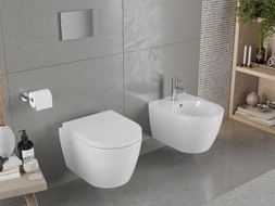 Mexen Carmen cuvette wc sans rebord avec abattant à descente progressive, duroplast, blanc brillant - 30880200