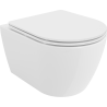 Mexen Carmen cuvette WC Rimless avec abattant à descente lente slim, duroplast, blanc brillant - 30880300