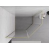Mexen Exo-R cabine de douche pentagonale pivotante 100 x 90 cm, transparent, or - 812-100-090-50-00