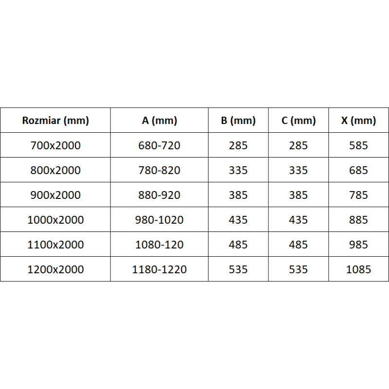 Mexen Exo porte de douche doubles pivotantes 90 cm, transparent, chrome - 814-090-000-01-00