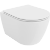 Mexen Carmen bol de WC Rimless avec siège slim à fermeture lente, duroplast, Blanc - 30880400
