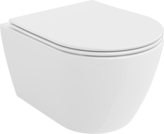 Mexen Carmen bol de WC Rimless avec siège slim à fermeture lente, duroplast, Blanc - 30880400
