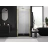 Mexen Exo portes de douche à double battant 110 cm, transparentes, dorées - 814-110-000-50-00