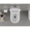 Mexen Carmen bol de WC Rimless avec siège slim à fermeture lente, duroplast, Blanc - 30880400