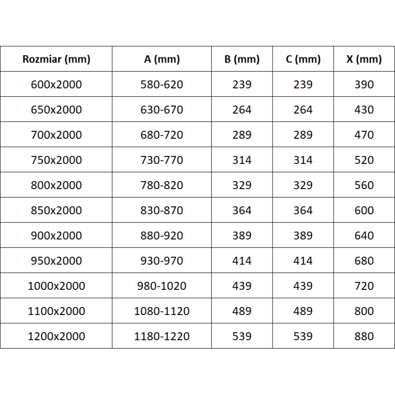 Mexen Exo porte de douche pliable 60 cm, transparent, chrome - 816-060-000-01-00