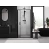 Mexen Exo portes de douche pliantes 110 cm, transparentes, noires - 816-110-000-70-00