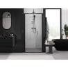 Mexen Exo portes de douche pliantes 120 cm, transparentes, noires - 816-120-000-70-00